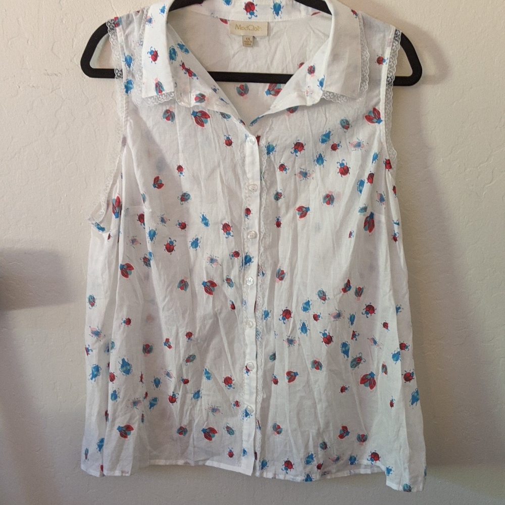 Modcloth Ladybug Blouse - 3 for $20